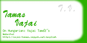 tamas vajai business card